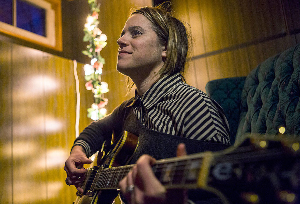 At five tracks, Sarah Feinberg’s untitled project is under the moniker Sylvi — chosen because she likes the way it sounds. (Olivia Vanni/The Herald)
