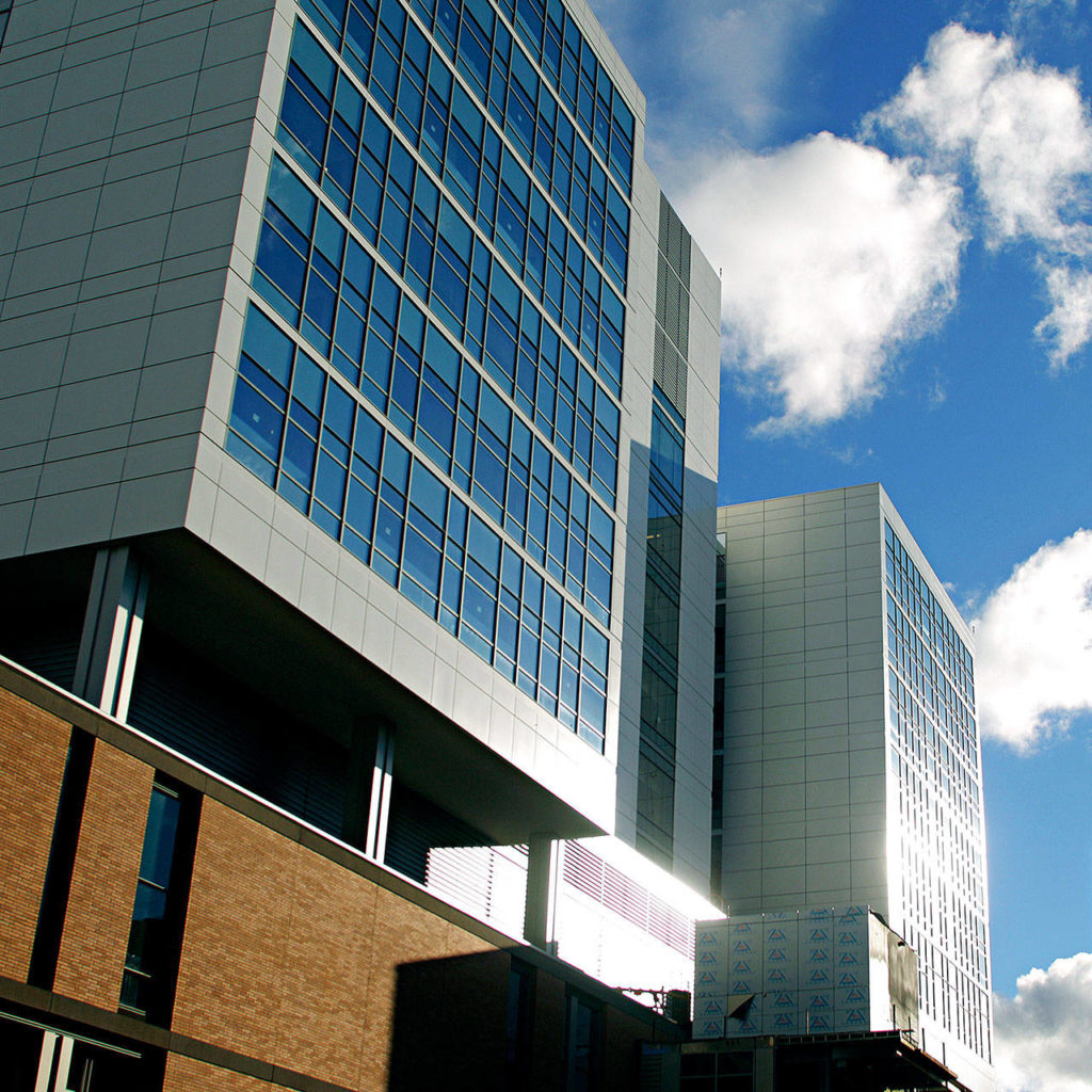 The north side of Providence Regional Medical Center Everett’s Colby Campus. (Mark Mulligan / Herald file)
