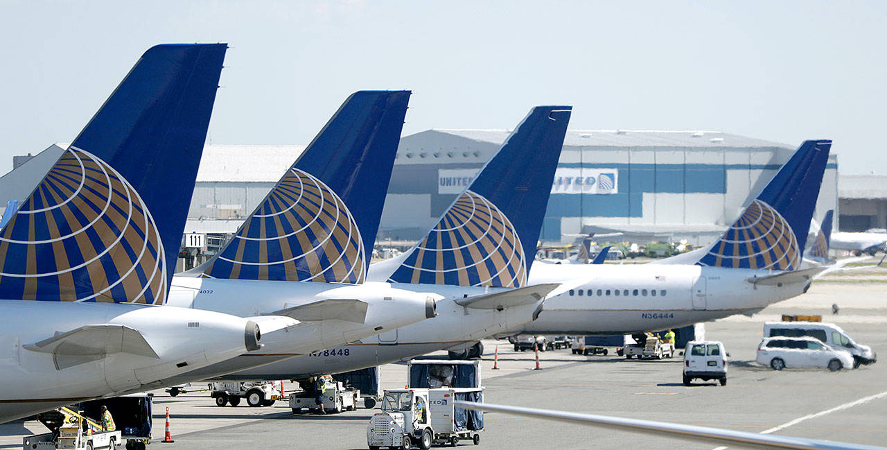 United Airlines jets at Newark Liberty International Airport in Newark, New Jersey. (AP Photo/Julio Cortez, File)