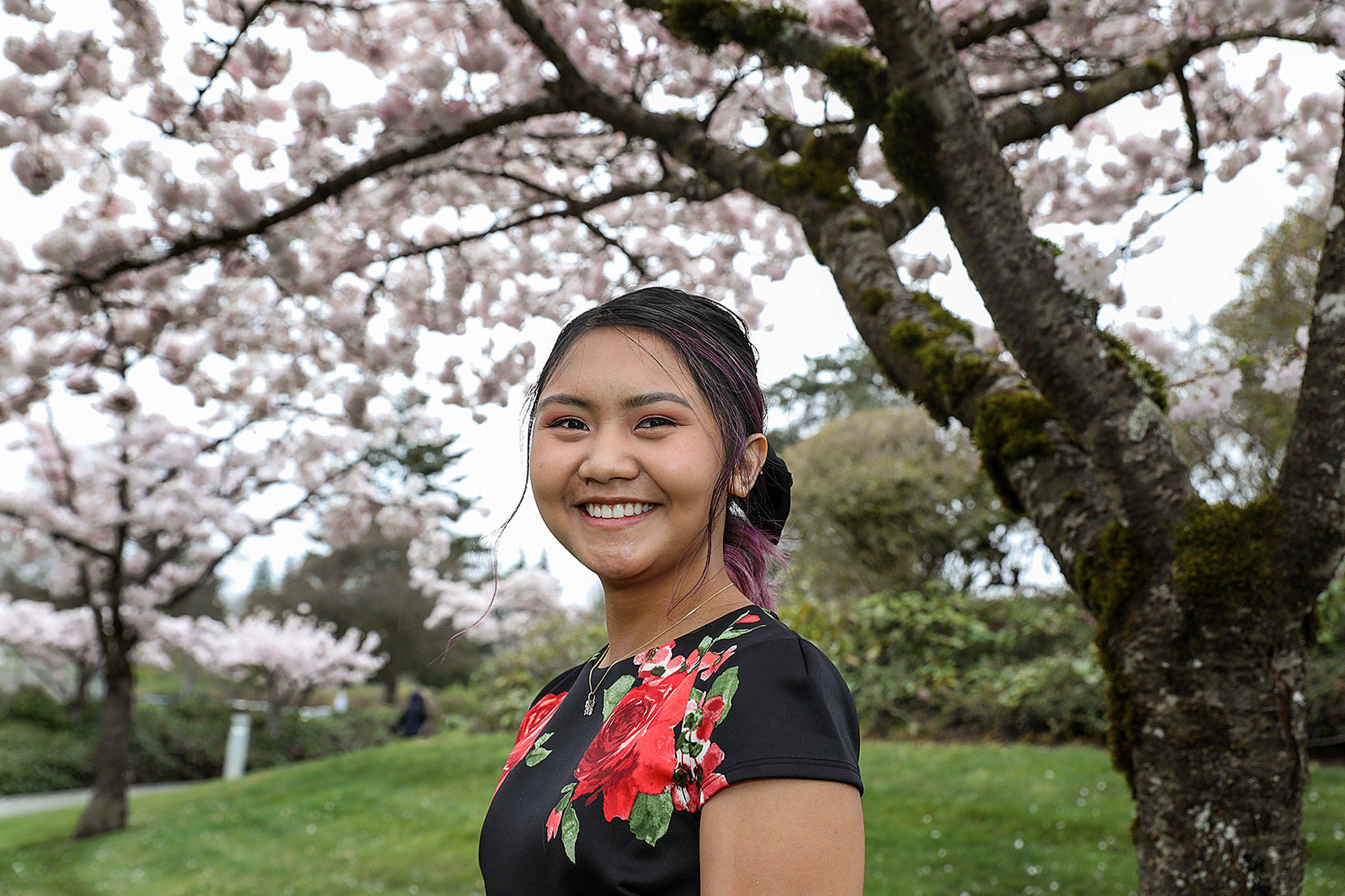 Kimberly Placido, an Everett High School senior, plans on continuing her studies at the University of Washington in Seattle this fall. (Lizz Giordano / The Herald)
