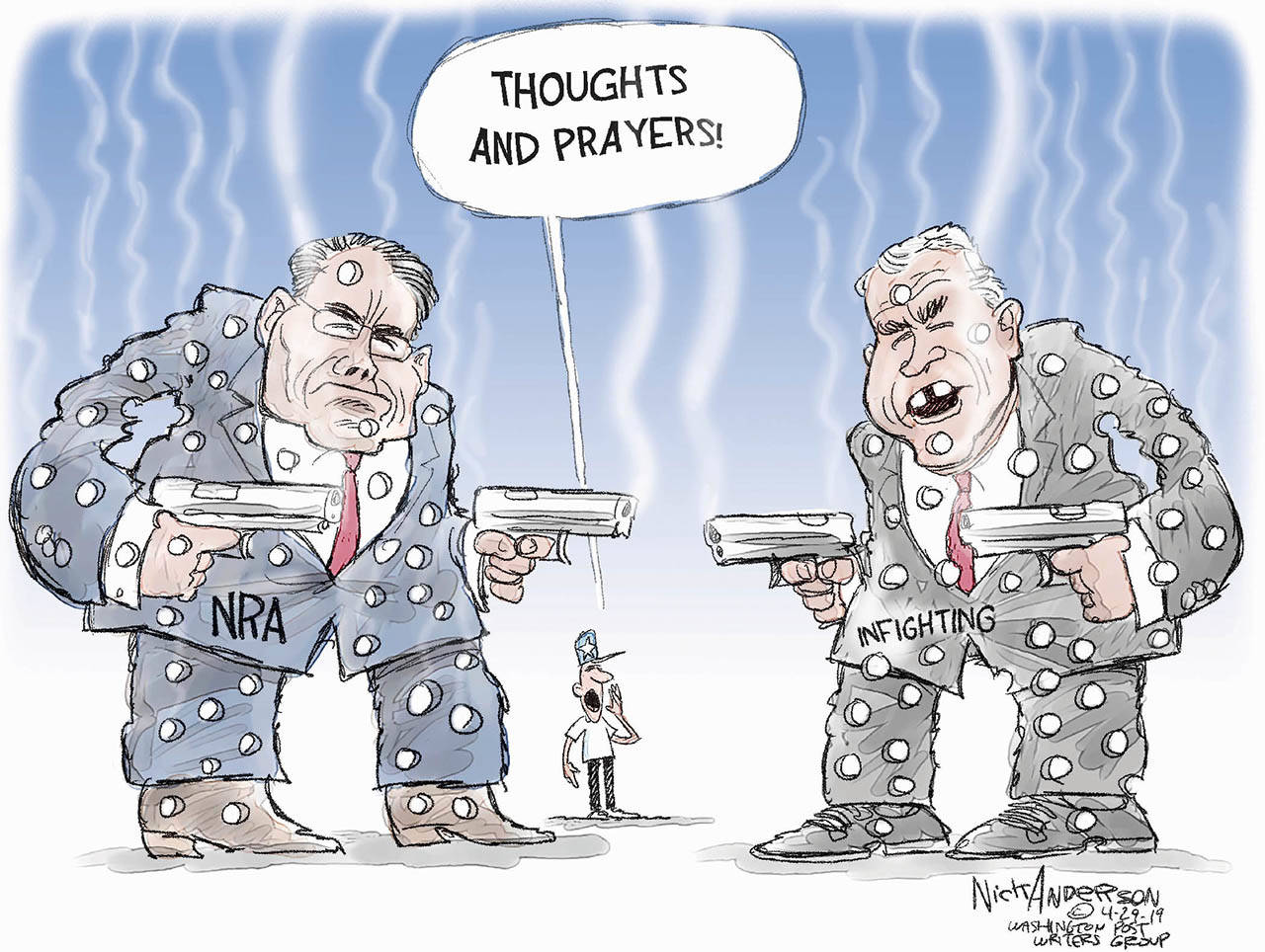Editorial cartoons for Tuesday, April 30