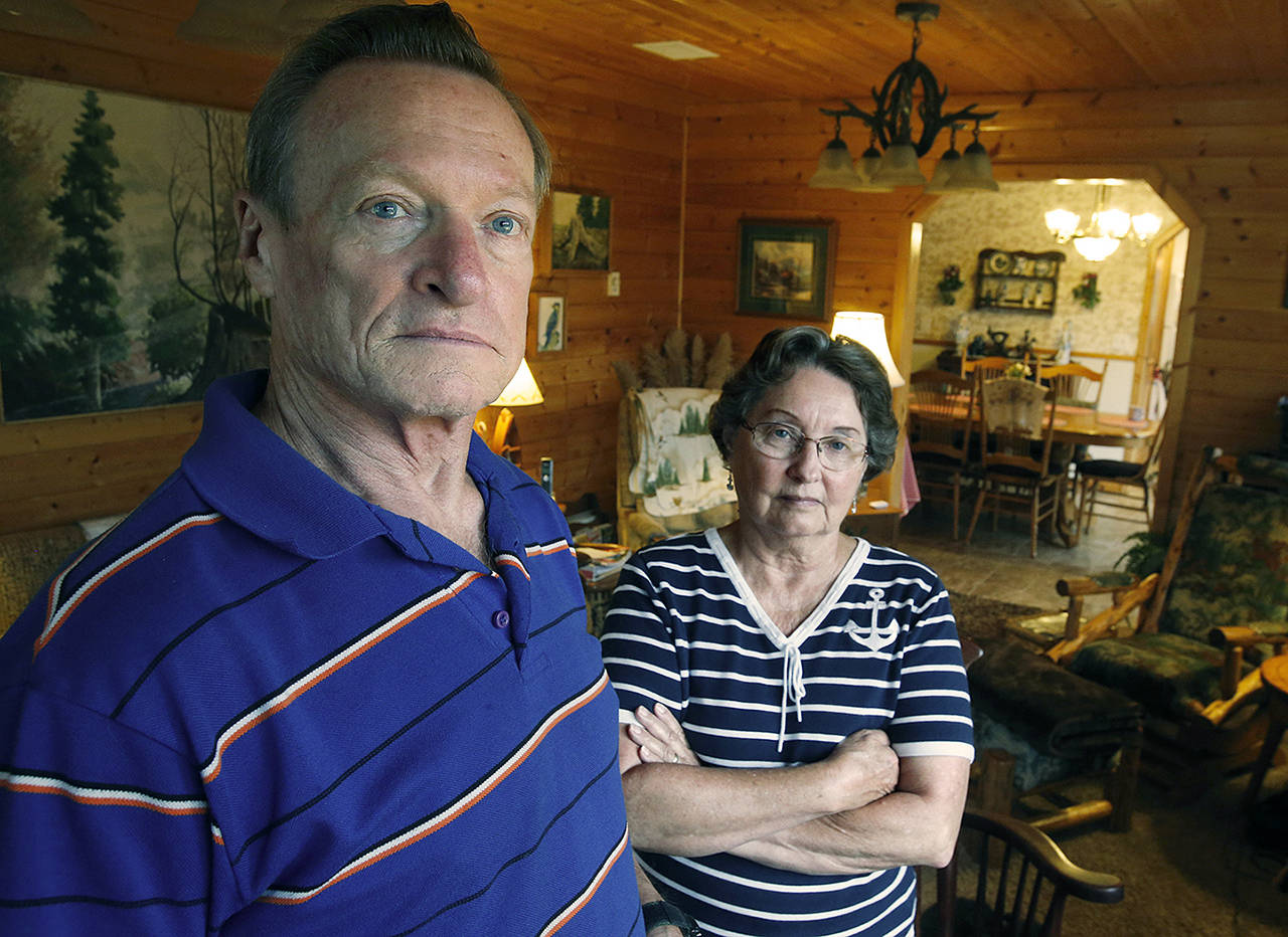 While driving, Roy and Sandy Anderberg were shot at by Robert Endrizzi. Their Subaru was struck by five bullets. (Dan Bates / The Herald)