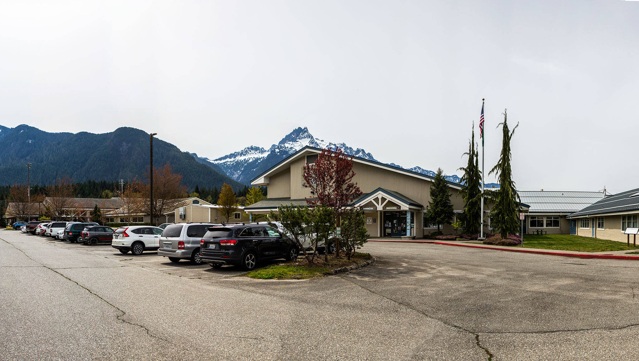 The Darrington School District campus includes both the elementary and high school. (Olivia Vanni / The Herald)