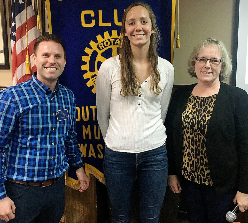 From left, Dan Leach, Elli Straume and Carrie Radcliff. (The South Everett-Mukilteo Rotary Club)
