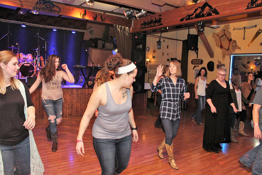 Loco Billy’s has line dancing lessons for those who would like to learn or practice the two-step, 10-step or line dancing before the night’s feature band begins playing. (Cookie Spirk)
