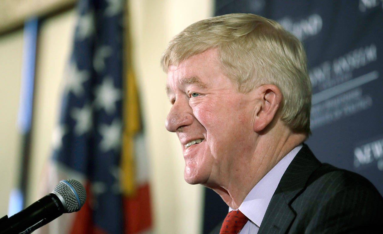 Former Massachusetts Gov. William Weld is among the high-profile former prosecutors who have signed on to a statement asserting special counselRobert Mueller’s findings would have produced obstruction charges against President Donald Trump — if not for the office he held. (AP Photo/Charles Krupa, File)