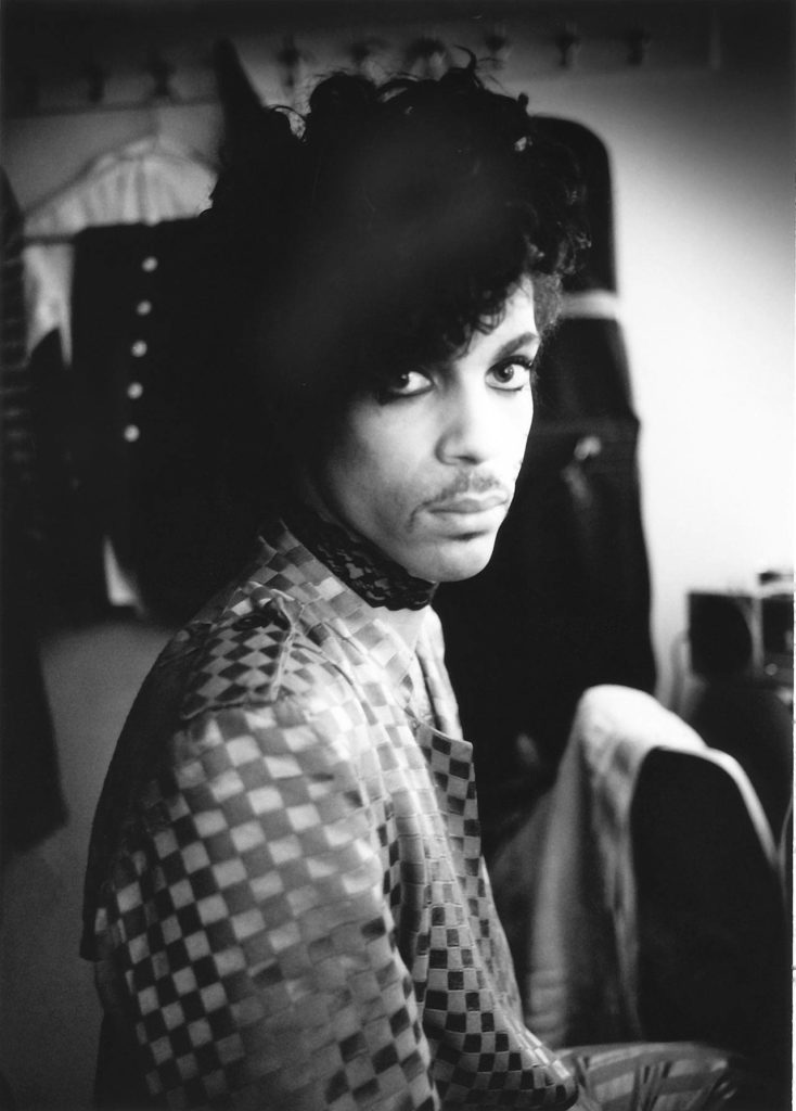 Allen Beaulieu, Prince Looking, 1982, digital print. (Allen Beaulieu/ Courtesy of MoPOP)
