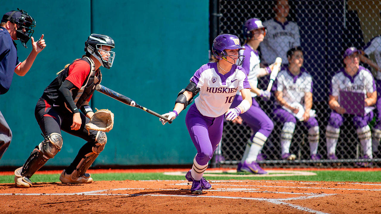 University of Washington outfielder and Snohomish alum Sami Reynolds. (University of Washington)