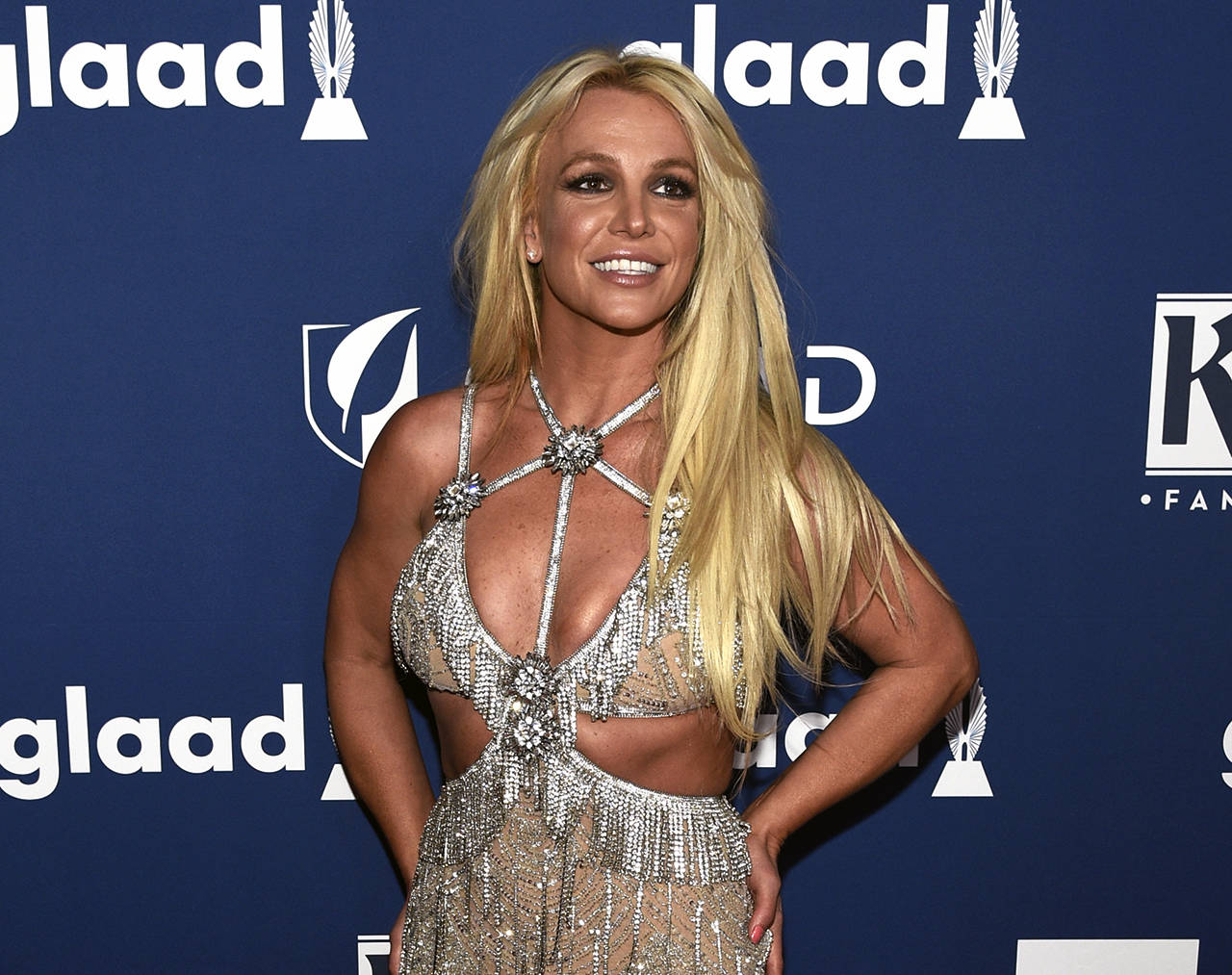In this April 2018 photo, Britney Spears arrives at the 29th annual GLAAD Media Awards in Beverly Hills, California. (Photo by Chris Pizzello/Invision/AP, File)