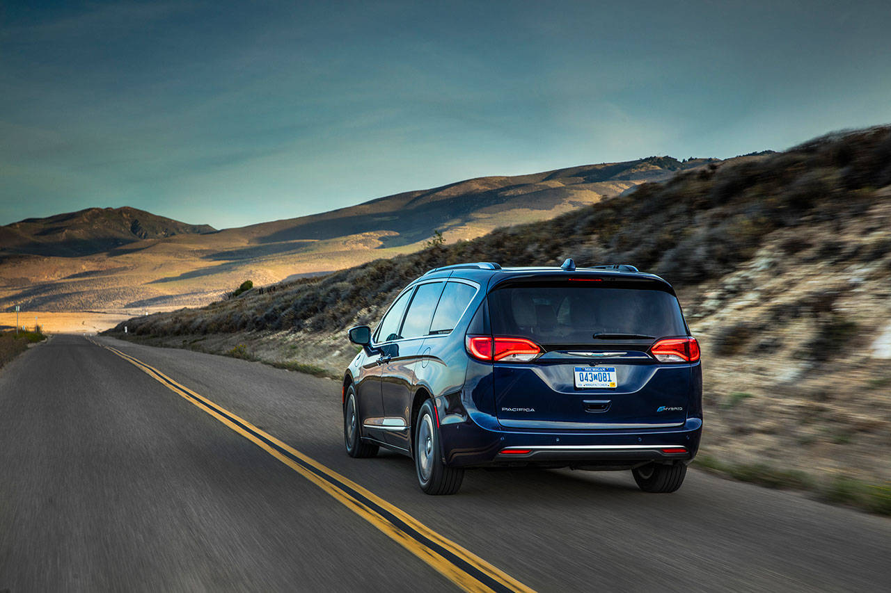 Chrysler Pacifica Hybrid minivan is spacious and tricked out