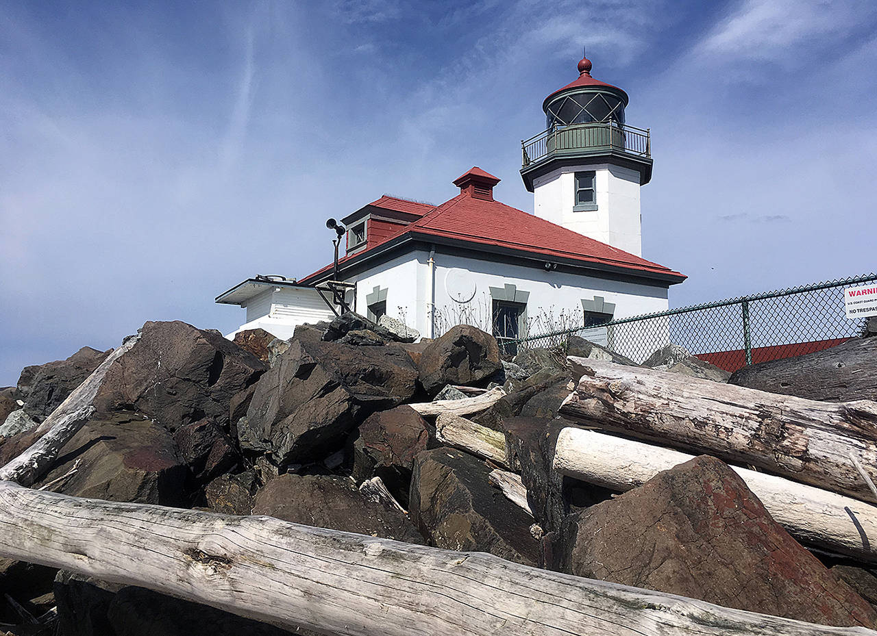 The Alki Point Lighthouse in West Seattle. (Sue Misao / The Herald)
