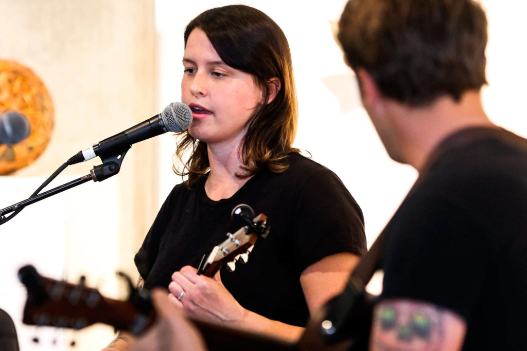 The Porters perform Thursday at the Schack Art Center on the opening day of Fisherman’s Village Music Festival in Everett. (Kevin Clark / The Herald)
