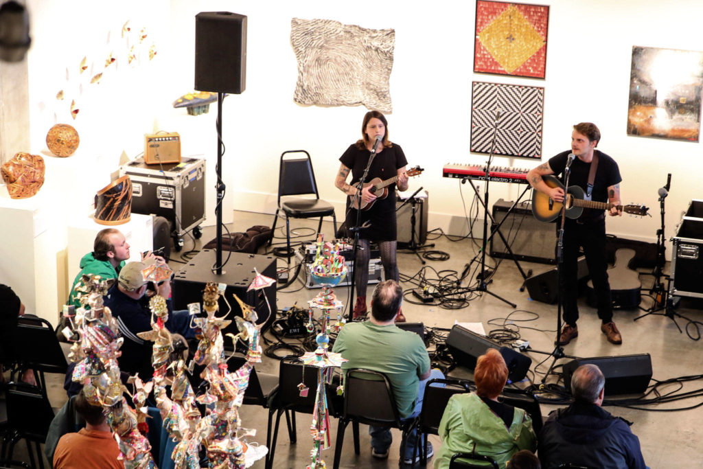 The Porters perform Thursday at the Schack Art Center on the opening day of Fisherman’s Village Music Festival in Everett. (Kevin Clark / The Herald)
