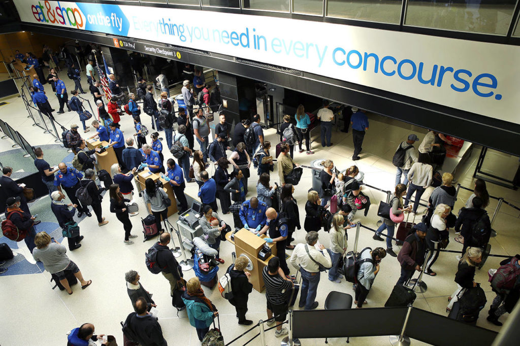 All five people with confirmed cases of the measles in the state spent time at Sea-Tac Airport during their likely time of exposure or infectiousness. (AP Photo/Ted S. Warren, file)
