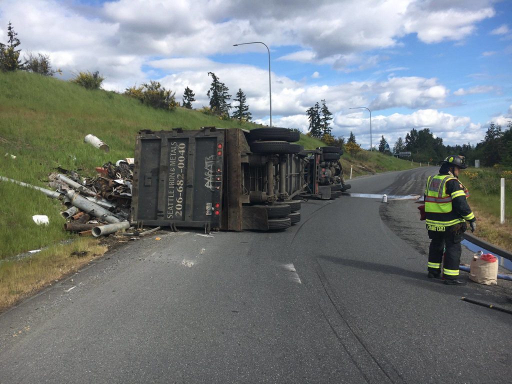 No one was injured in the crash. (Washington State Patrol)
