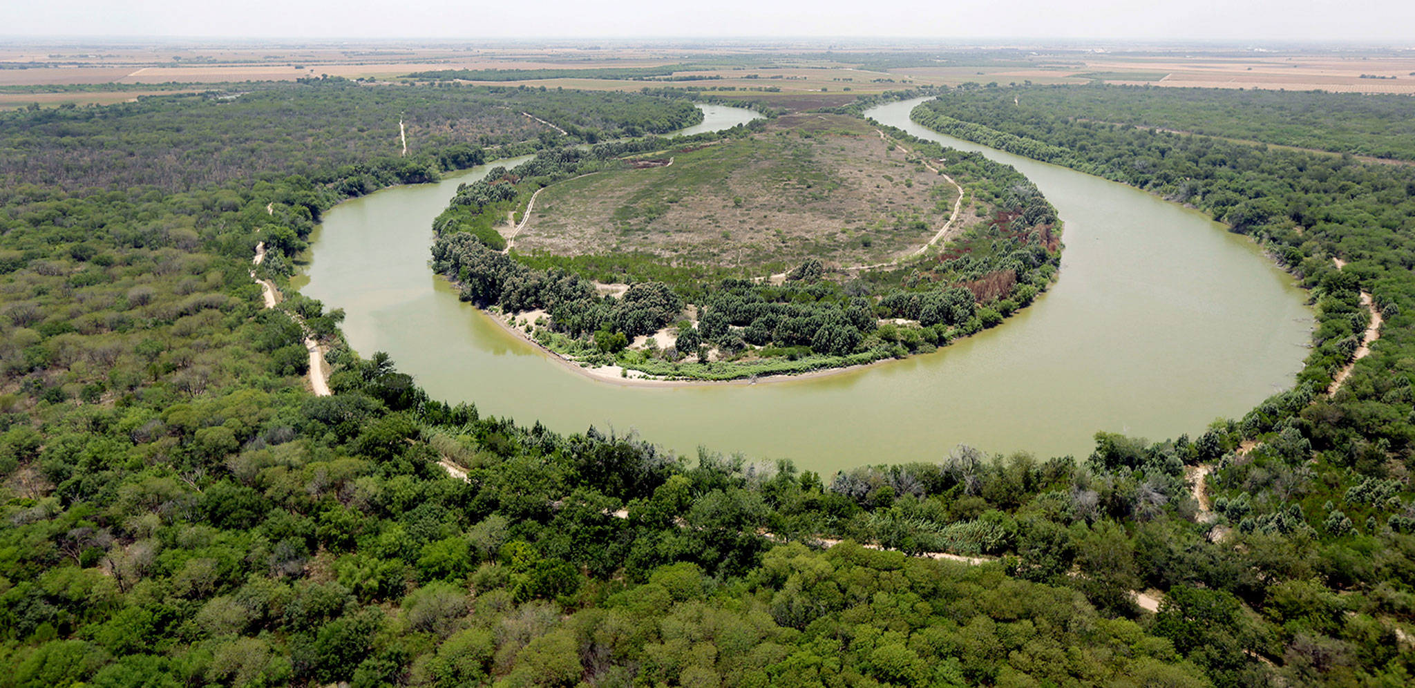 A bend in the Rio Grand in Mission, Texas. (AP Photo/Eric Gay, Pool, File)