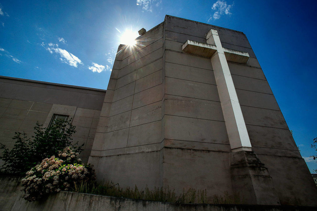 View Crest Abbey Mausoleum can be visited this Memorial Day weekend. From a distance, the Everett mausoleum may appear to be a church. (Dan Bates / The Herald)
