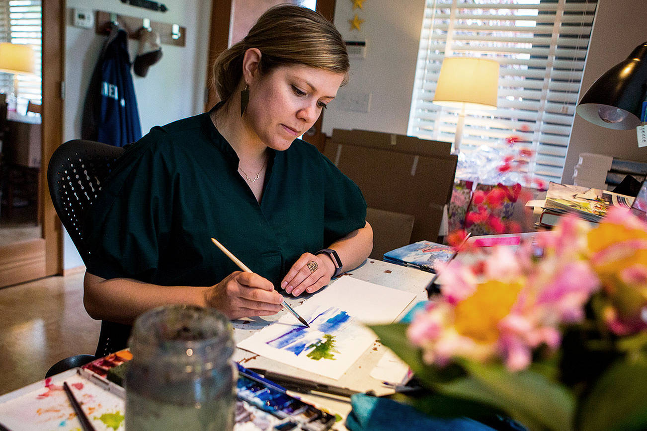 Everett sketcher Elizabeth Person illustrates children’s book