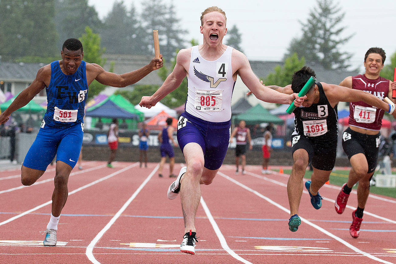 Boys state track: Lake Stevens claims 4x100 relay title