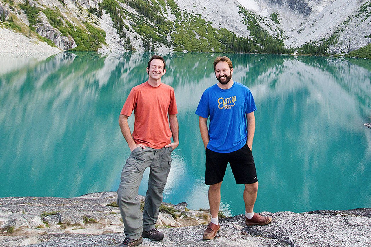 Jeremy (left) and Nathan Barnes are the founders of Hiking With My Brother, an online resource for wilderness wanderers. (Kolbe Kegel)