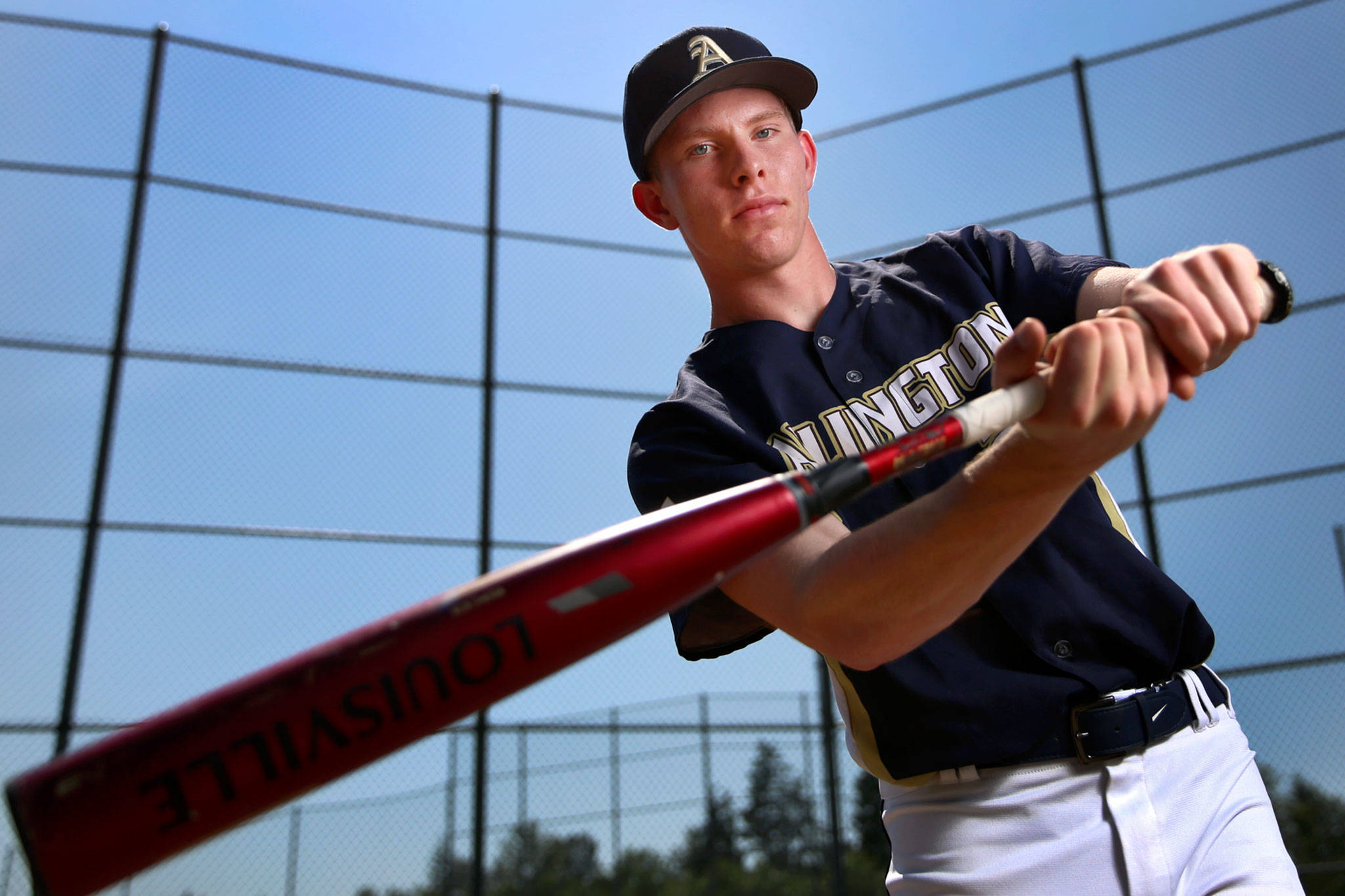 Arlington junior Owen Bishop in The Herald’s 2019 Baseball Player of the Year. (Kevin Clark / The Herald)