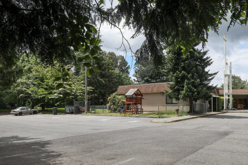 Cascade View Presbyterian is working with Interfaith Family Shelter to develop a safe parking pilot project on church grounds for families living in their vehicles. (Lizz Giordano / The Herald)
