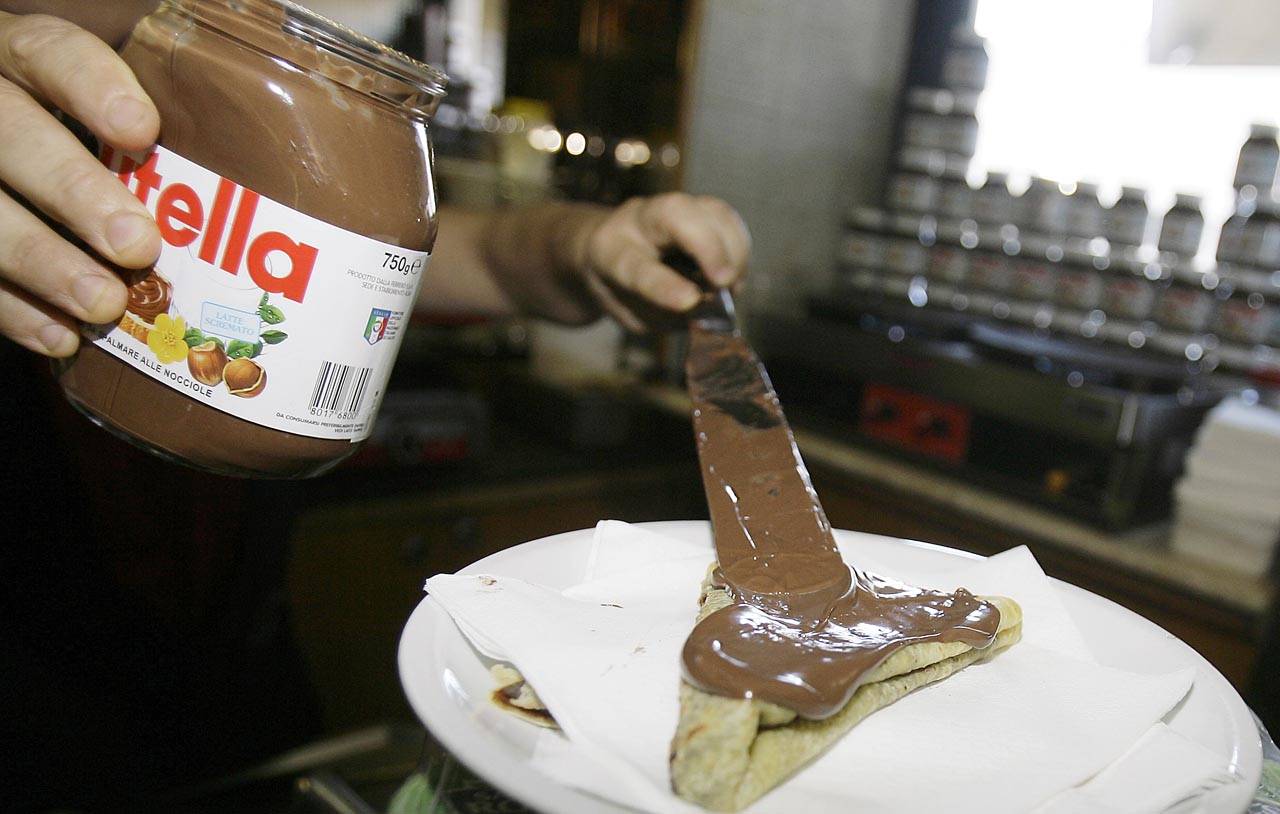 French workers frustrated over salary negotiations are blocking the world’s biggest Nutella factory in Normandy. (Associated Press)