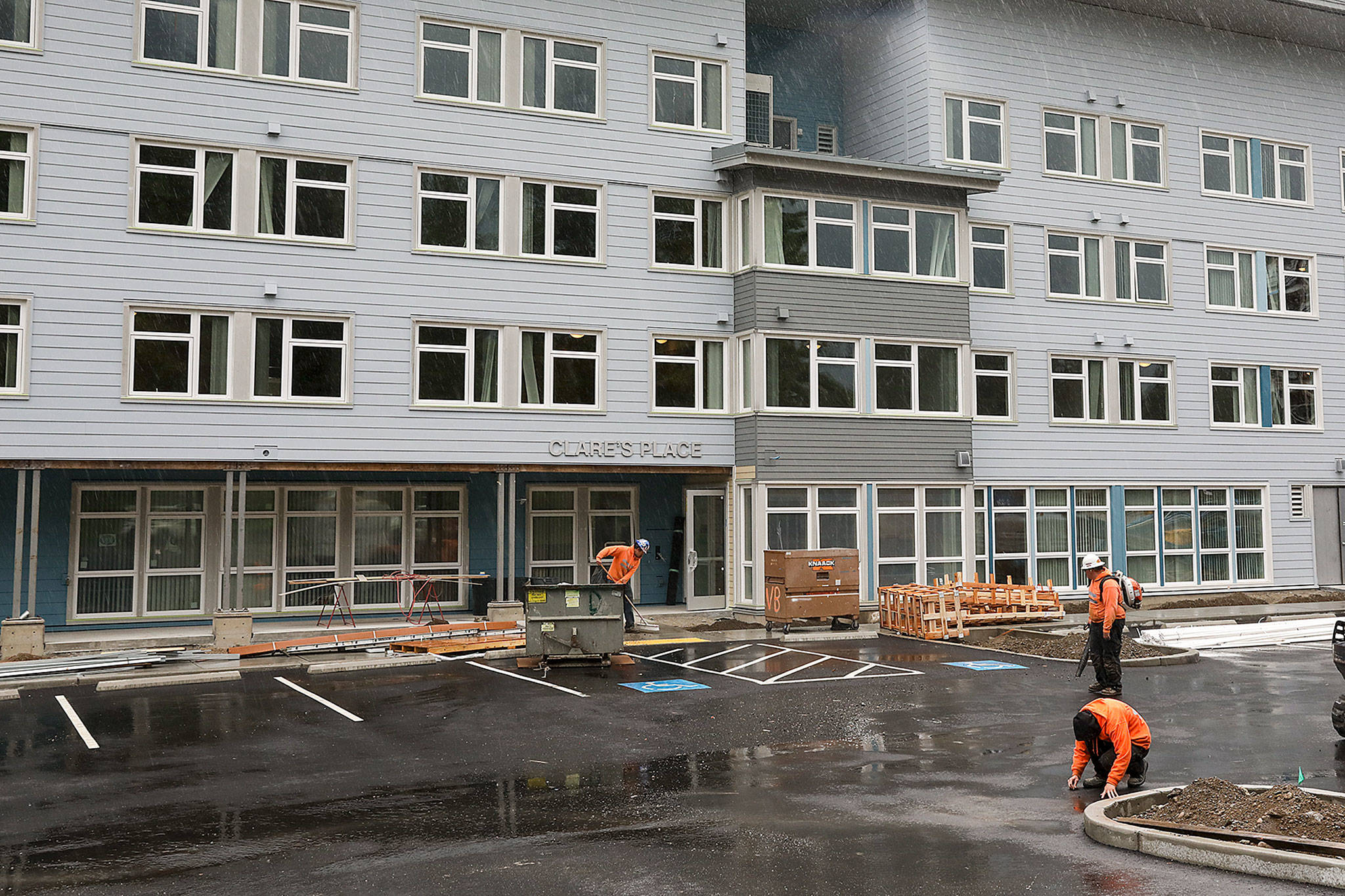 Clare’s Place, managed by Catholic Community Services, will provide housing and wrap-around services for people experiencing homelessness. (Lizz Giordano / The Herald)