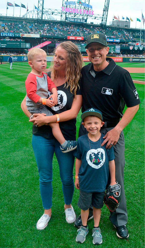 Tripp Gibson spends 250 days a year on the road, but during a recent Twins-Mariners series in Seattle, he was able to spend time with his wife, Danna, and their two sons.
