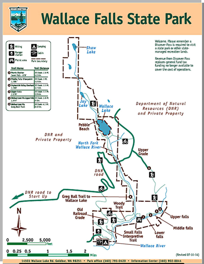 Changes for Wallace Falls State Park could include a new parking lot and an additional trail leading to the falls. (Washington State Parks)
