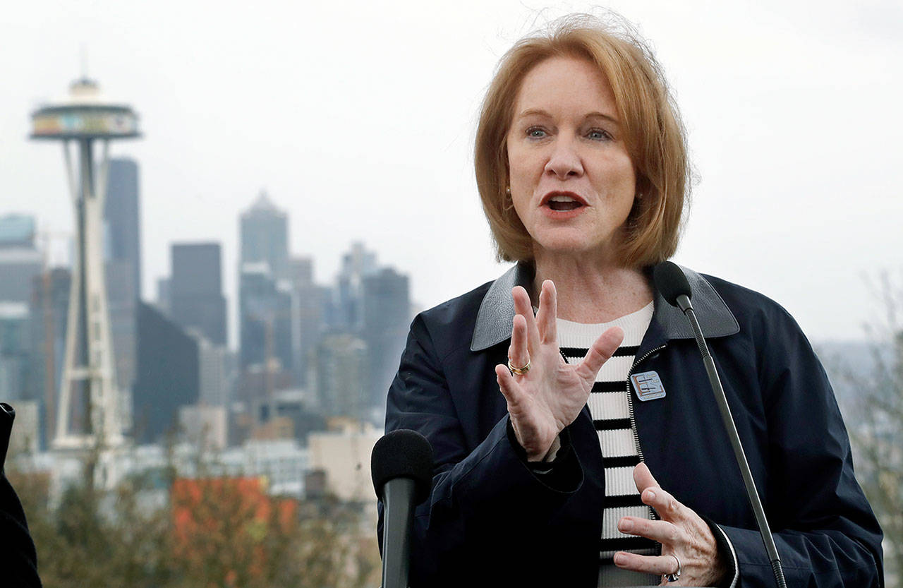 Seattle Mayor Jenny Durkan. (AP Photo/Elaine Thompson/file)