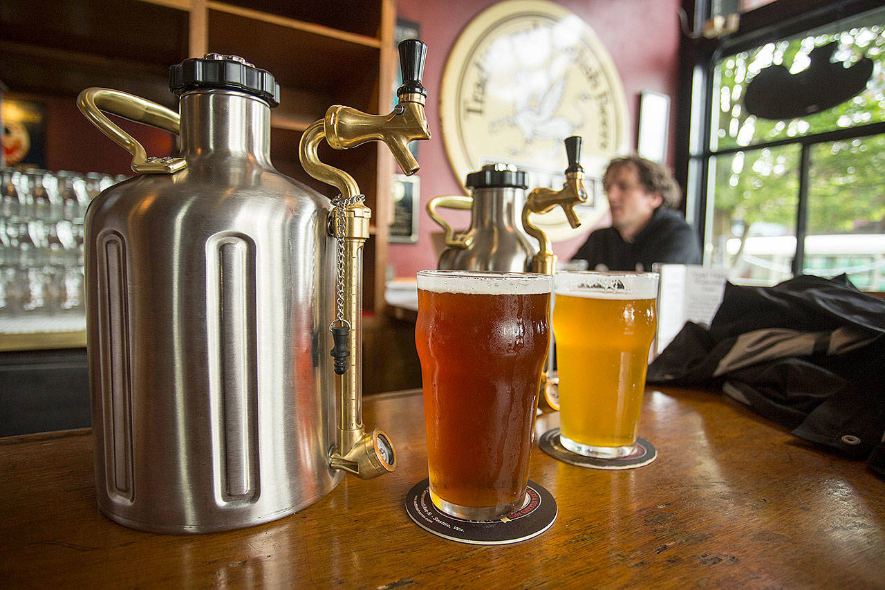 The uKeg growler keeps beer cold and uses automated systems to keep it carbonated. (uKeg)