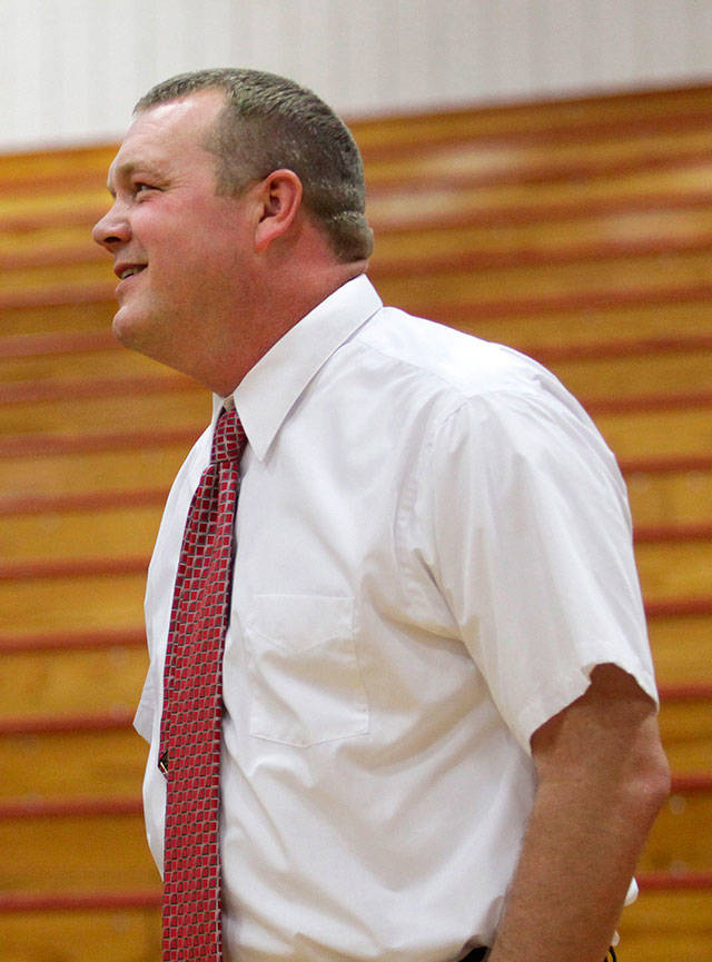 Craig Iversen, the head coach for Marysville-Pilchuck, seen here Dec. 12, 2012, has retired from coaching after 20 seasons. (Annie Mulligan / Herald file)