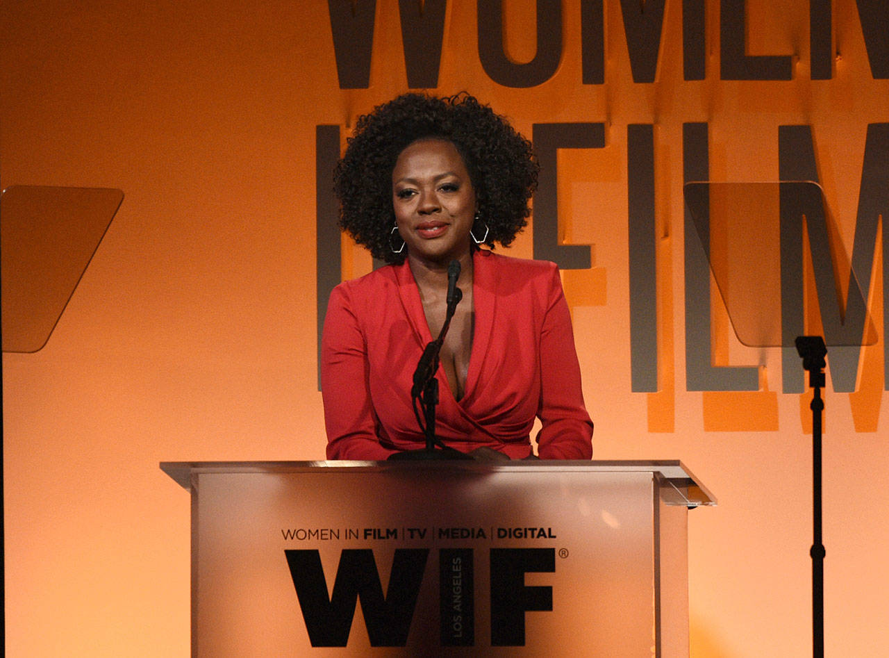 Viola Davis speaks at the Women in Film Annual Gala in Beverly Hills, California, earlier this month. (Photo by Chris Pizzello/Invision File)