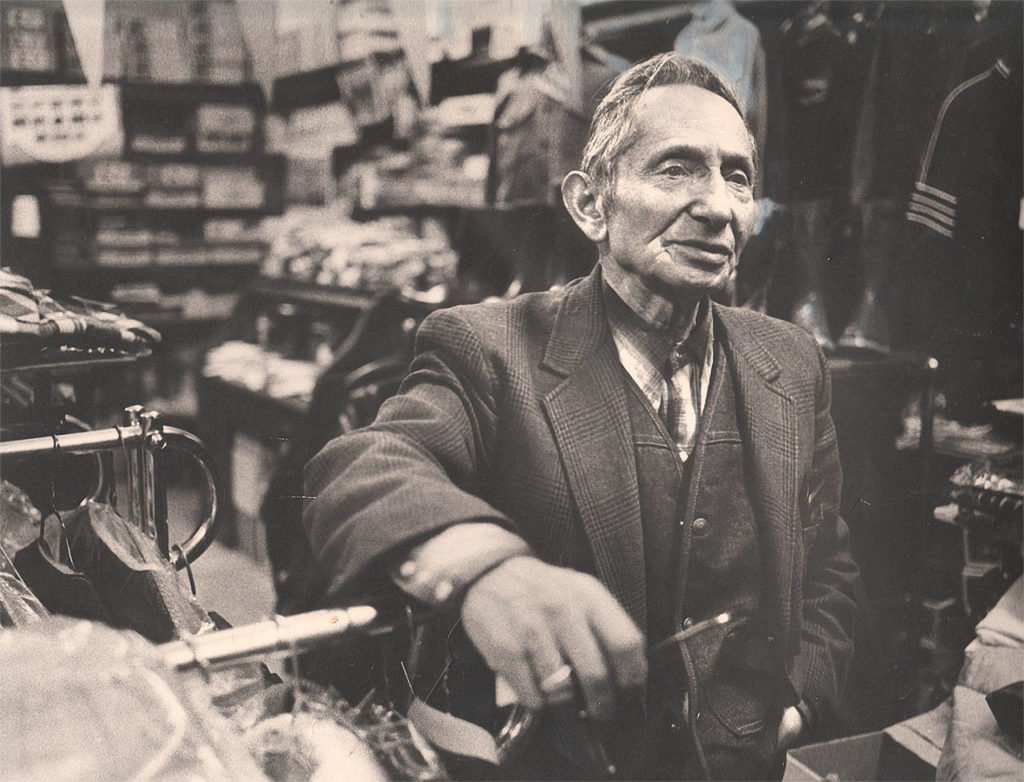 Billy Sturman ran Billy’s Men’s and Boy’s Western Wear on Hewitt Avenue for 68 years. (Washington Jewish Museum)
