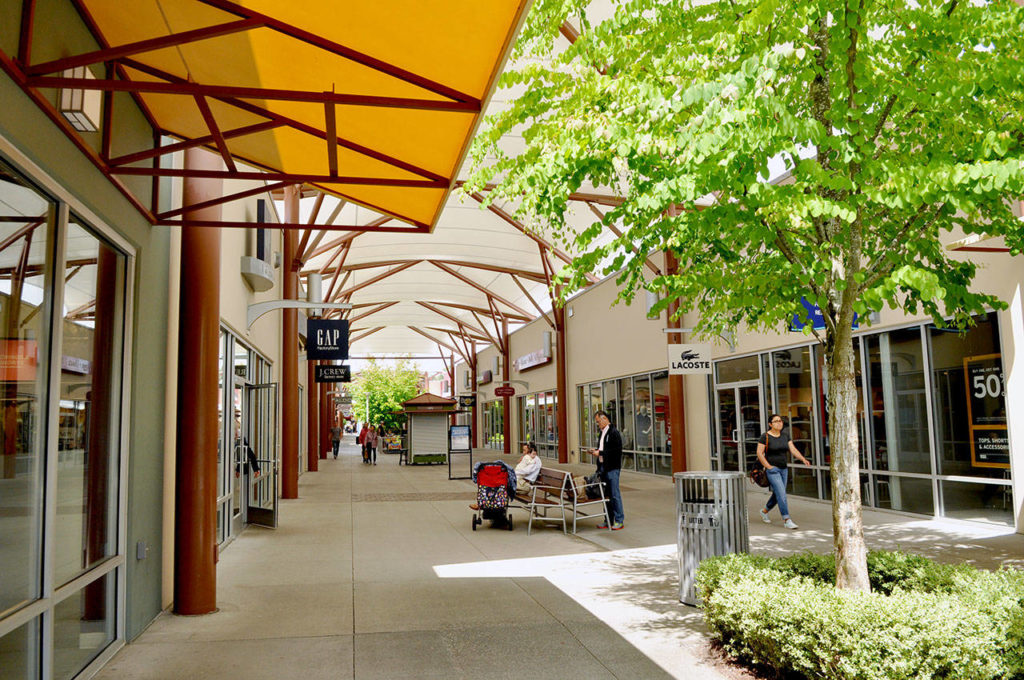 Seattle Premium Outlets in Tulalip. (Sue Misao / Herald file)
