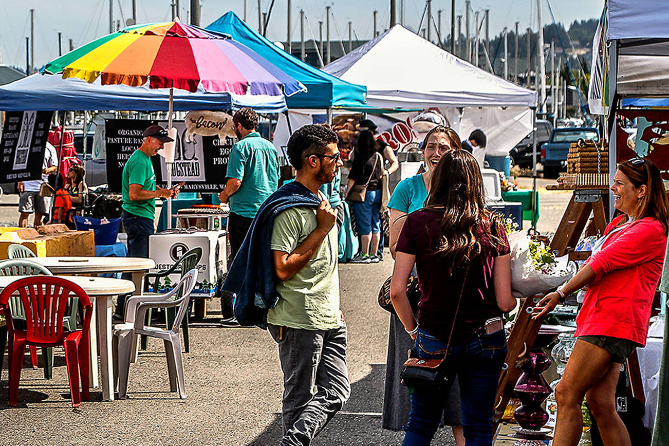 A new $2 parking fee was imposed earlier this by the Port of Everett during Everett Farmers Market hours on Sundays and other events. (Dan Bates / The Herald)