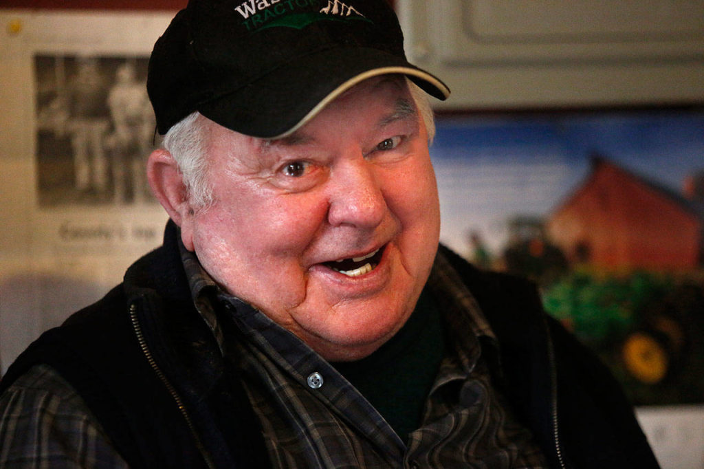 In the coffee shop Wednesday, Stub Craven appears to enjoy a good joke as much as anybody. (Dan Bates / The Herald)
