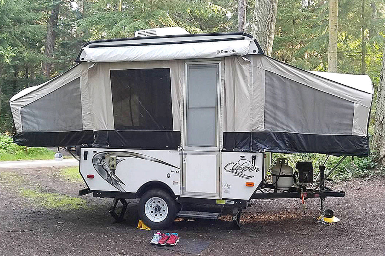 Pop-up tent trailer lets family ‘upgrade’ their camping trips