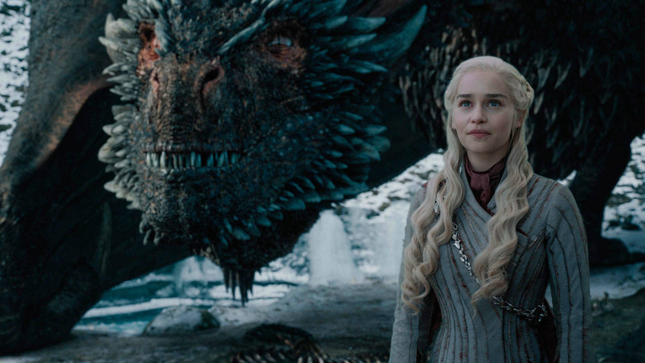 Emilia Clarke in a scene from “Game of Thrones.” MUST CREDIT: HBO.