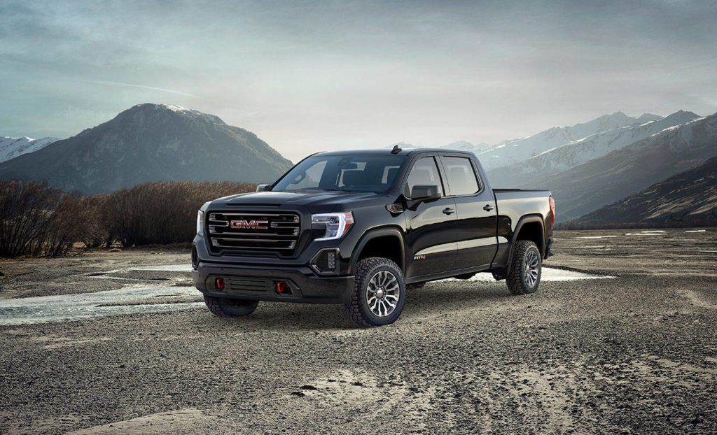 The AT4 version of the 2019 GMC Sierra 1500 is a new trim level that combines the Denali’s premium features with off-road capability. (Manufacturer photo)
