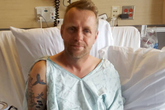 Ryan Maughan lost a chunk of muscle from his thigh after being hit by fireworks on July 4. (GoFundMe)
