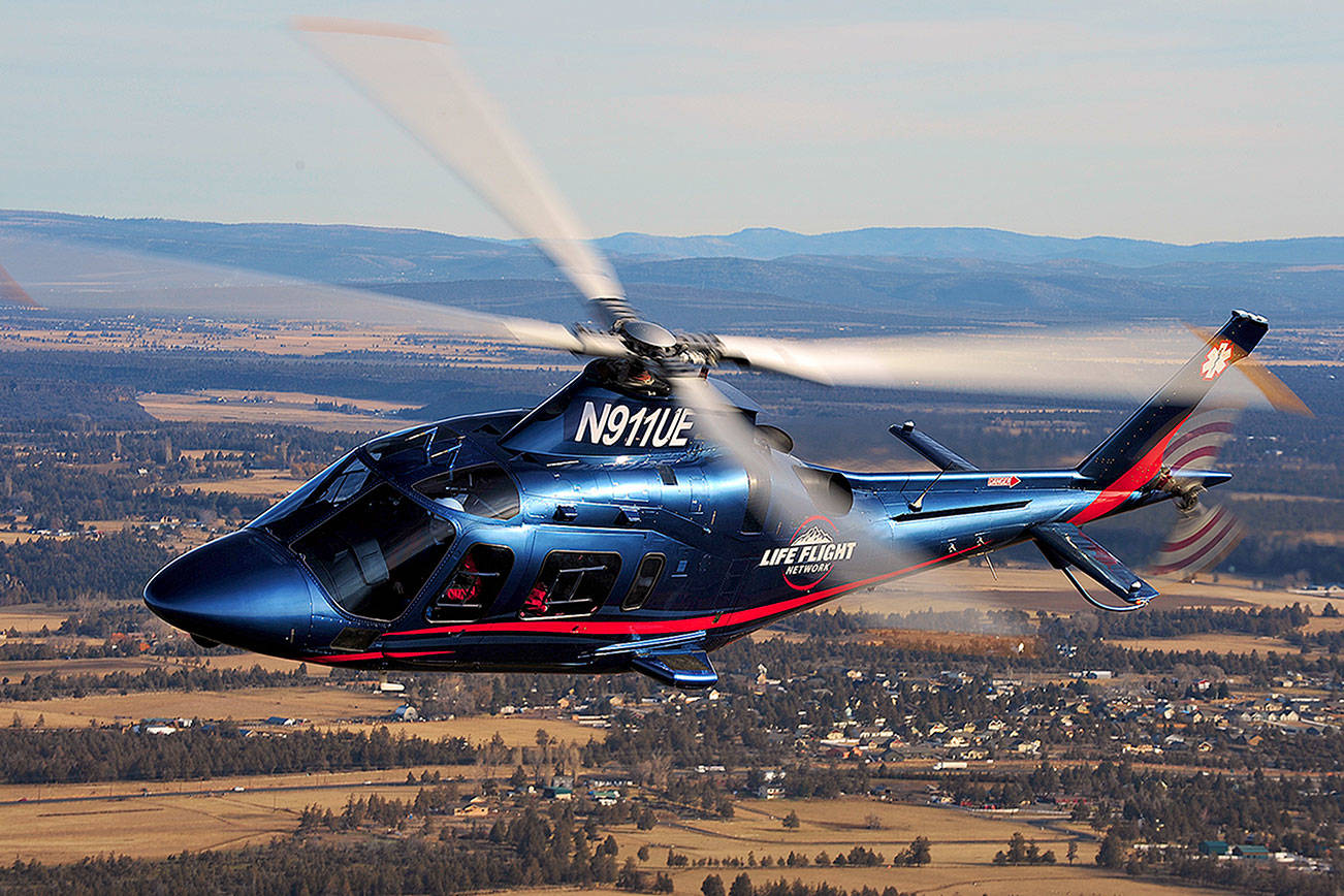 Life Flight opening helicopter base on Whidbey