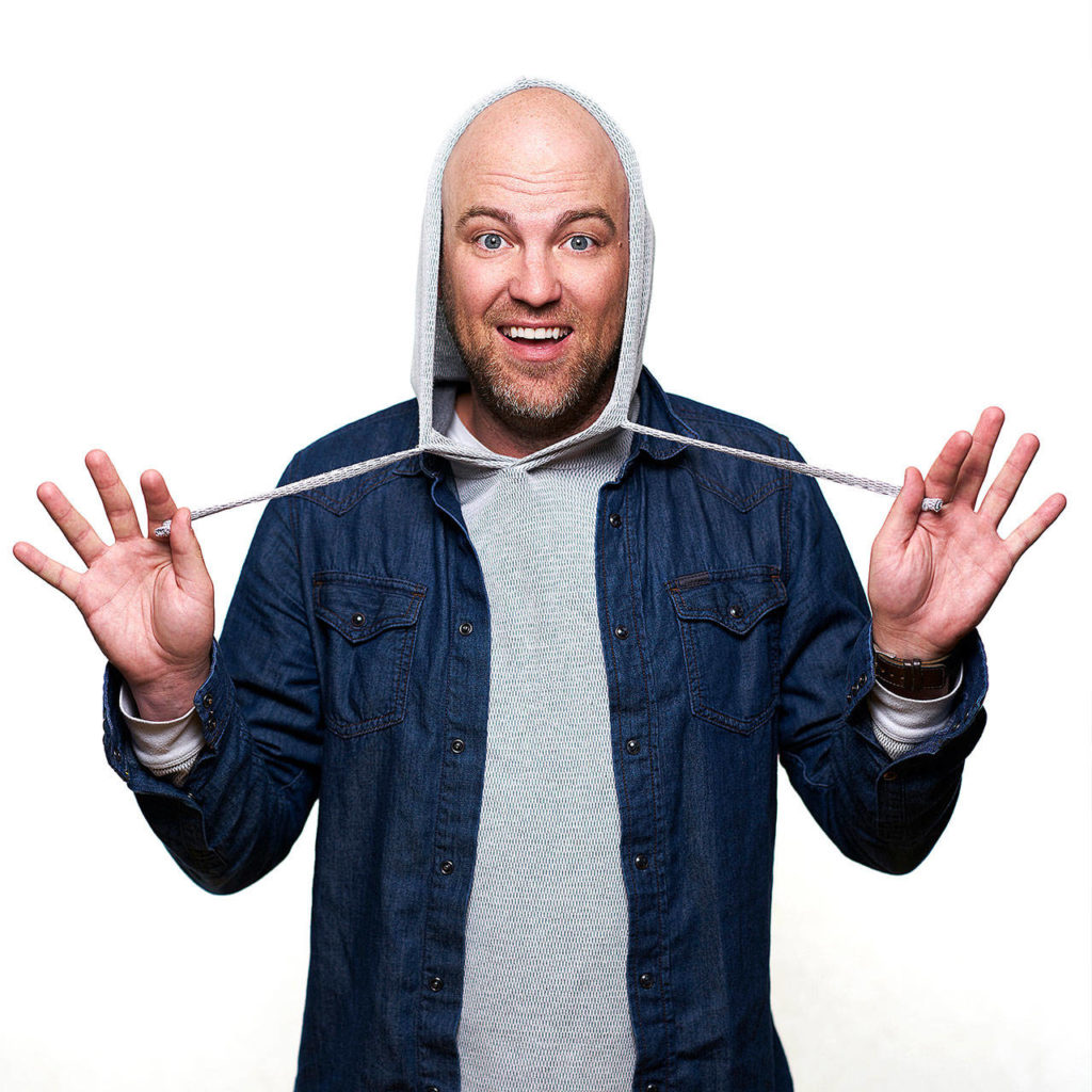 Cory Michaelis, an Everett native and former Cascade High School teacher, is the host of Everett Comedy Night. (Matt Misisco)
