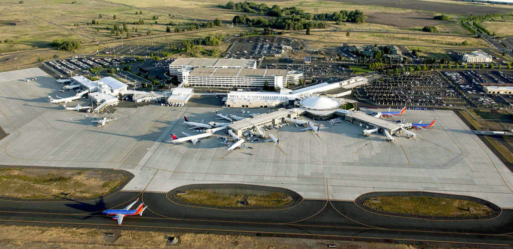 Spokane International Airport will be Alaska Airlines’ 10th destination from the new two-gate passenger terminal at Paine Field. (Spokane International Airport/Visit Spokane)
