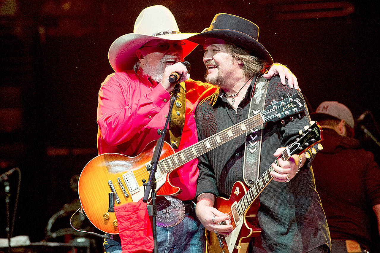 Charlie Daniels, left, and Travis Tritt will perform Aug. 15 at the Tulalip Amphitheatre. (Associated Press file)
