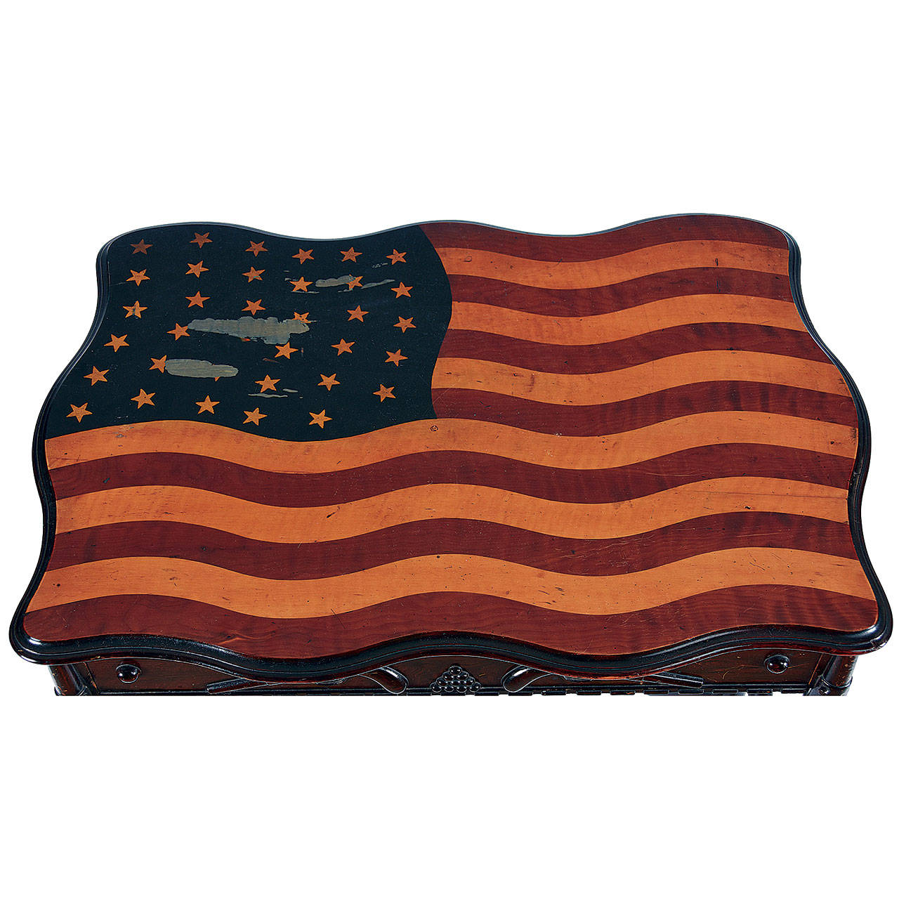This American-flag table is rare — and worth a lot of dough