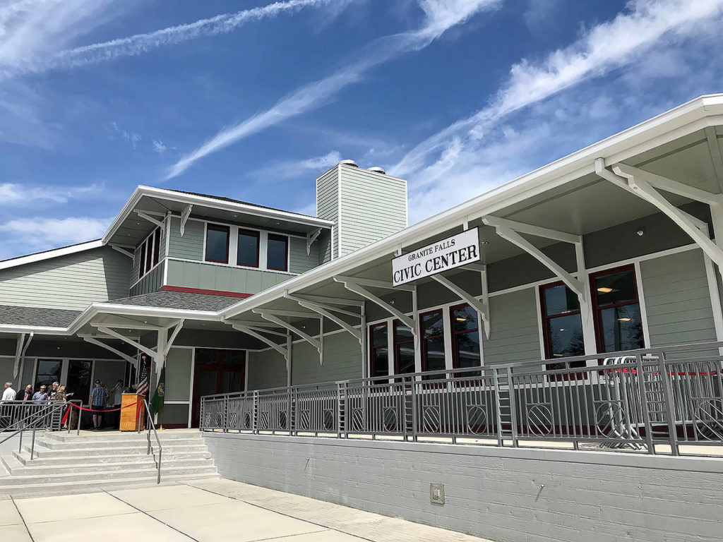 The new City Hall in Granite Falls opens to the public Wednesday. (Stephanie Davey / The Herald)
