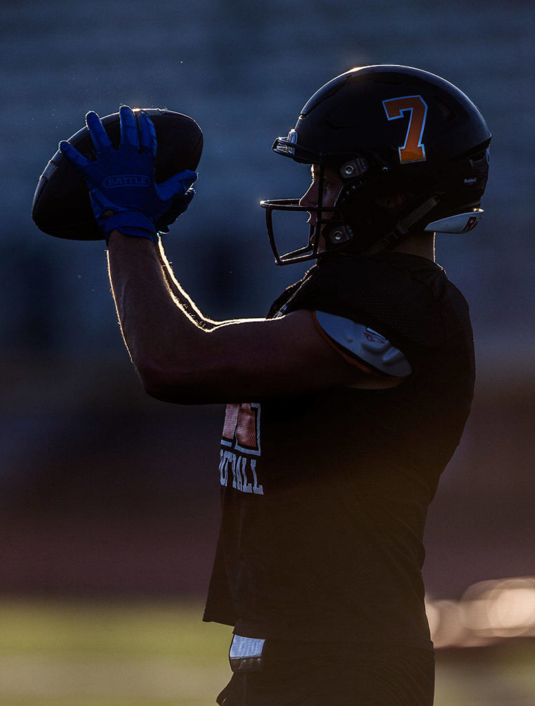 Eastern Washington-bound senior Efton Chism III caught 12 touchdown passes last season for the Bearcats. (Olivia Vanni / The Herald)
