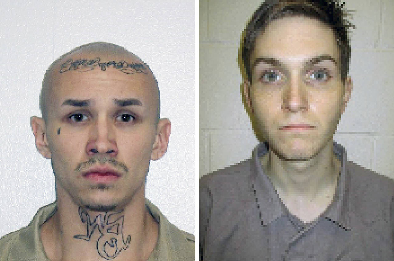 Leevi Rosso (left) and Taylor Freeman. (Washington State Department of Corrections)
